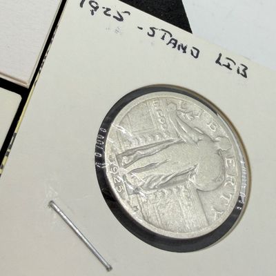 LOT 118: Four 1925 Standing Liberty 90% Silver US Quarters