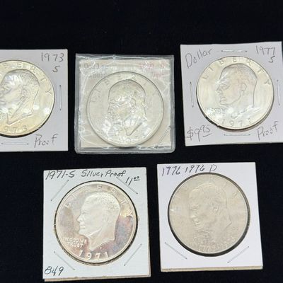 LOT 76: Collection of Eisenhower Dollar Coins