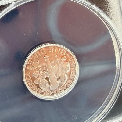 LOT 115: Three ANACS Graded PR70 DCAM and Slabbed 2019-S .999 Fine Silver US Coins - 2 Quarters, 1 Dime - All Certified # 244 of 973