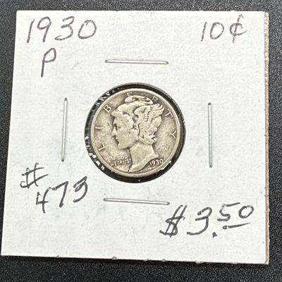 LOT 123: Collection of Mercury Dimes - 90% Silver - 12 U.S. Coins