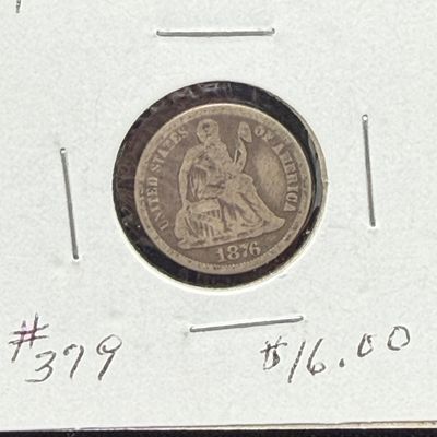 LOT 75: Collection of Seated Liberty US Dimes and More