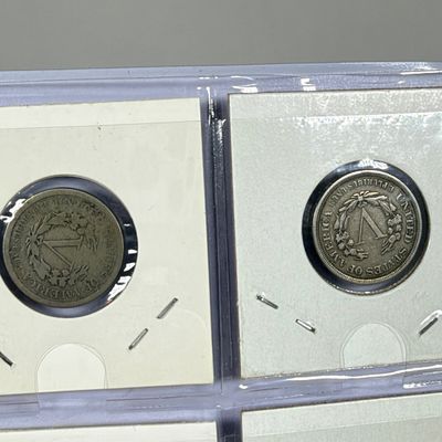 LOT 36: Collection of Liberty "V" Nickels - Between Years 1883 and 1912 - in Collector Booklet