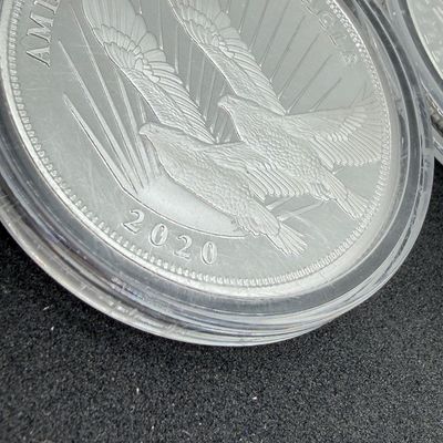 LOT 121: Two Cook Islands 1/2 Ounce .999 Fine Silver $2 American Double Eagle Coins