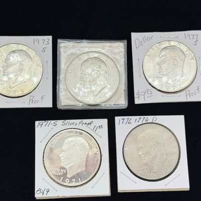 LOT 76: Collection of Eisenhower Dollar Coins