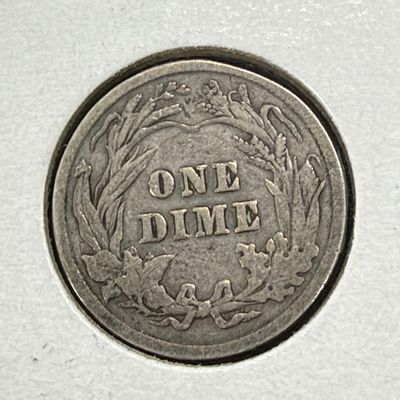 LOT 69: Collection of Barber Dimes - 90% Silver - Nine U.S. Coins