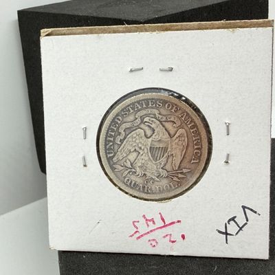 LOT 97: 1877-CC - Carson City Seated Liberty Quarter - 90% Silver