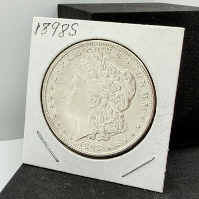LOT 98: 1898-S Morgan Dollar Coin - 90% Silver