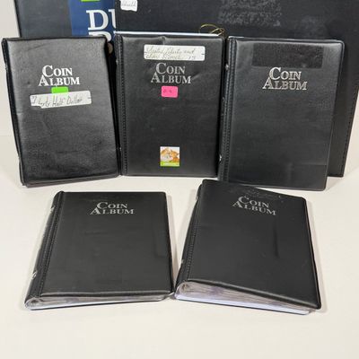 LOT 2: Coin Collectition Holding / Display Supplies - Slab Box, Binders, Books