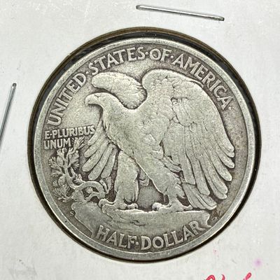 LOT62: Collection of Walking Liberty Half Dollars - 90% Silver - Six U.S. Coins