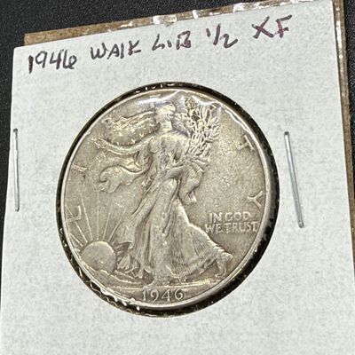 LOT 66: Collection of Walking Liberty Half Dollars - 90% Silver - Six U.S. Coins