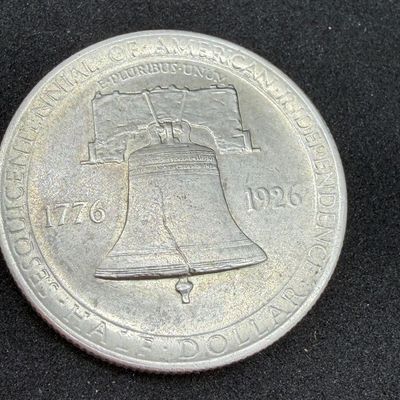 LOT 114: 1926 Sesquicentennial Commemorative Silver Half Dollar Coin