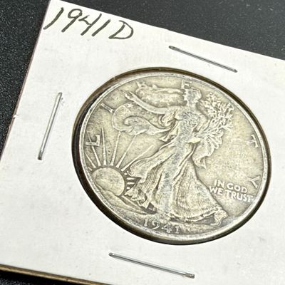 LOT 67: Collection of Walking Liberty Half Dollars - 90% Silver - Six U.S. Coins