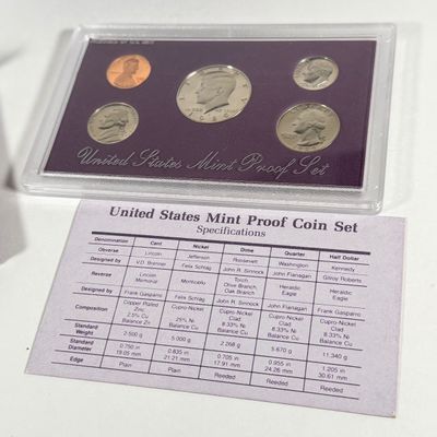 LOT 51: United States Mint Proof Sets - 1980s