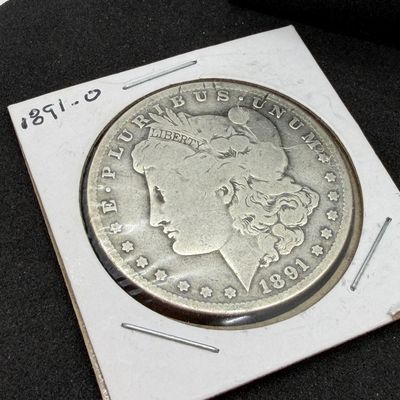 LOT 103: 1891-O Morgan Silver Dollar US Coin