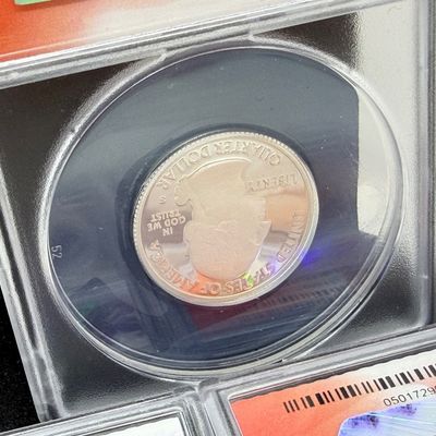 LOT 115: Three ANACS Graded PR70 DCAM and Slabbed 2019-S .999 Fine Silver US Quarters All Certified # 244 of 973