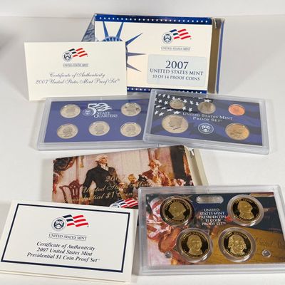 LOT 50: United States Mint Proof Sets - 2005-2009