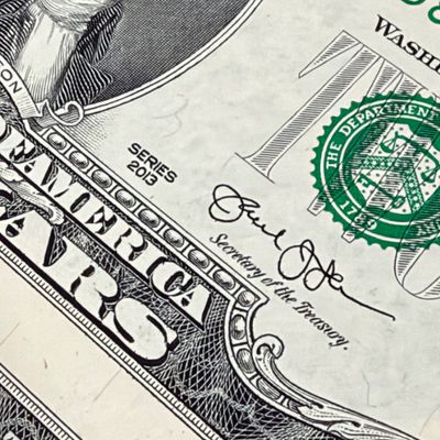 LOT 1: Uncut Sheet of 16 $2 Bills - 2013