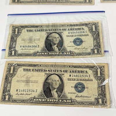 LOT 15: One Dollar Silver Certificate Bills (11) 1935