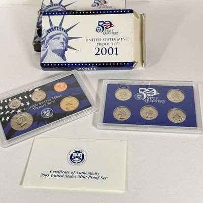 LOT 49: United States Mint Proof Sets - 1999-2004