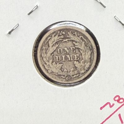 LOT 75: Collection of Seated Liberty US Dimes and More
