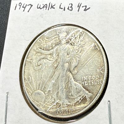 LOT 63: Collection of Walking Liberty Half Dollars - 90% Silver - Six U.S. Coins