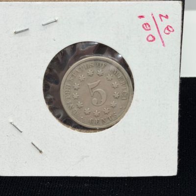 LOT 73: Collection of Antique US Shield Nickels - 1800s