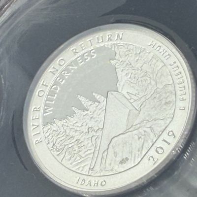 LOT 115: Three ANACS Graded PR70 DCAM and Slabbed 2019-S .999 Fine Silver US Coins - 2 Quarters, 1 Dime - All Certified # 244 of 973
