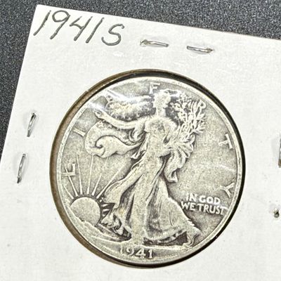 LOT 65: Collection of Walking Liberty Half Dollars - 90% Silver - Six U.S. Coins