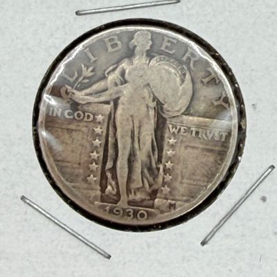 LOT 119:Five Standing Liberty 90% Silver US Quarters