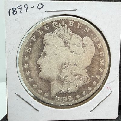 LOT 106: 1899-O Morgan Silver Dollar Coin