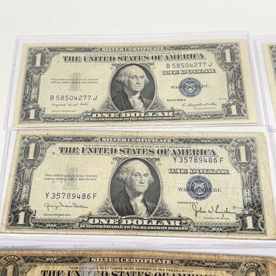 LOT 15: One Dollar Silver Certificate Bills (11) 1935