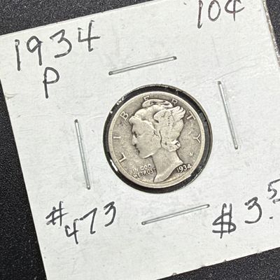 LOT 70: Collection of Barber Dimes - 90% Silver - 11 U.S. Coins