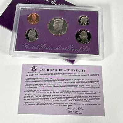 LOT 55: United States Mint Proof Sets - 1990s