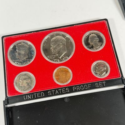 LOT 52: United States Mint Proof Sets - 1970s - Condition of Cases Varies