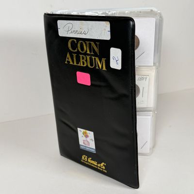 LOT 38: Collection of Pennies - Indian Head, Steel, Wheat Pennies and Newer - in Collector Booklet