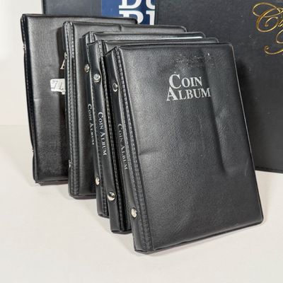 LOT 2: Coin Collectition Holding / Display Supplies - Slab Box, Binders, Books