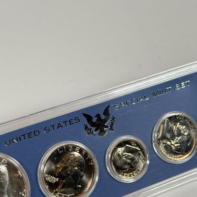 LOT 42: Two U.S. Proof Sets - 1956 w/ 90% Silver Franklin Half, Quarter and Dime, and 1966 w/ 40% Silver Kennedy Half