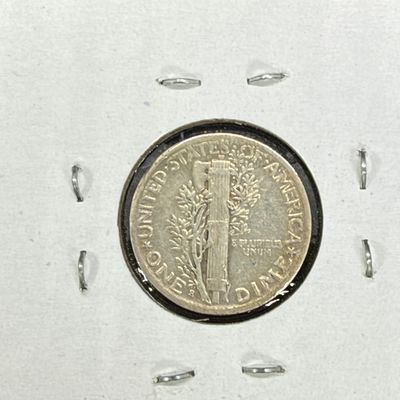 LOT 123: Collection of Mercury Dimes - 90% Silver - 12 U.S. Coins