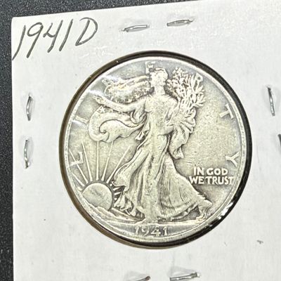 LOT 65: Collection of Walking Liberty Half Dollars - 90% Silver - Six U.S. Coins