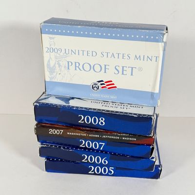 LOT 50: United States Mint Proof Sets - 2005-2009