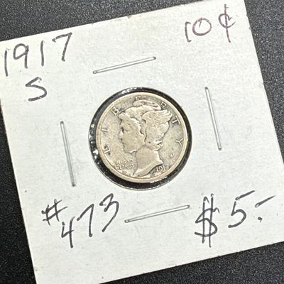 LOT 123: Collection of Mercury Dimes - 90% Silver - 12 U.S. Coins