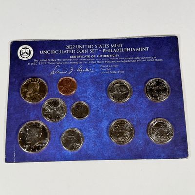 LOT 54: Various United States Mint Proof / Uncirculated Sets - 1999, 2009, 2019, 2022