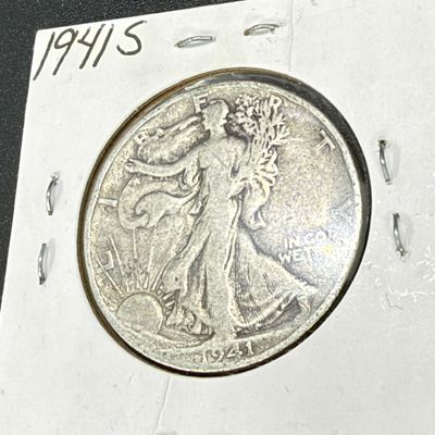 LOT 65: Collection of Walking Liberty Half Dollars - 90% Silver - Six U.S. Coins