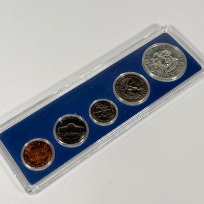 LOT 42: Two U.S. Proof Sets - 1956 w/ 90% Silver Franklin Half, Quarter and Dime, and 1966 w/ 40% Silver Kennedy Half