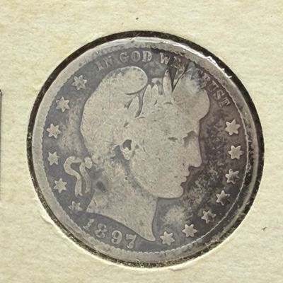 LOT 78: Collection of 90% Silver US Barber Dimes - 9 Coins