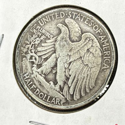 LOT 65: Collection of Walking Liberty Half Dollars - 90% Silver - Six U.S. Coins