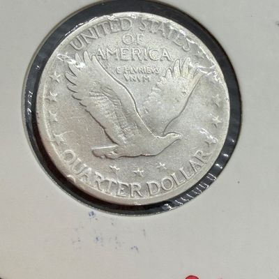 LOT 118: Four 1925 Standing Liberty 90% Silver US Quarters