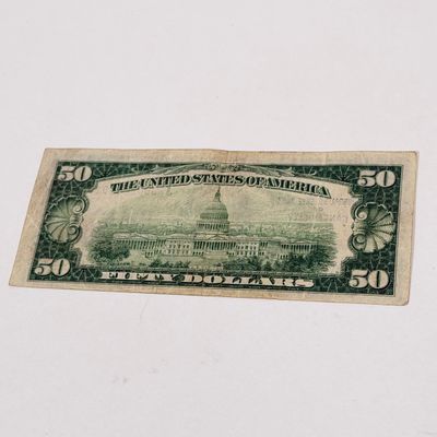 LOT 26: Vintage U.S. Series 1929 $50 Federal Reserve Bank Note - Federal Reserve Bank of Kansas City
