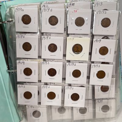 LOT 6: Big Collection of Lincoln Head Wheat Pennies