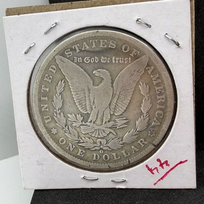LOT 103: 1891-O Morgan Silver Dollar US Coin